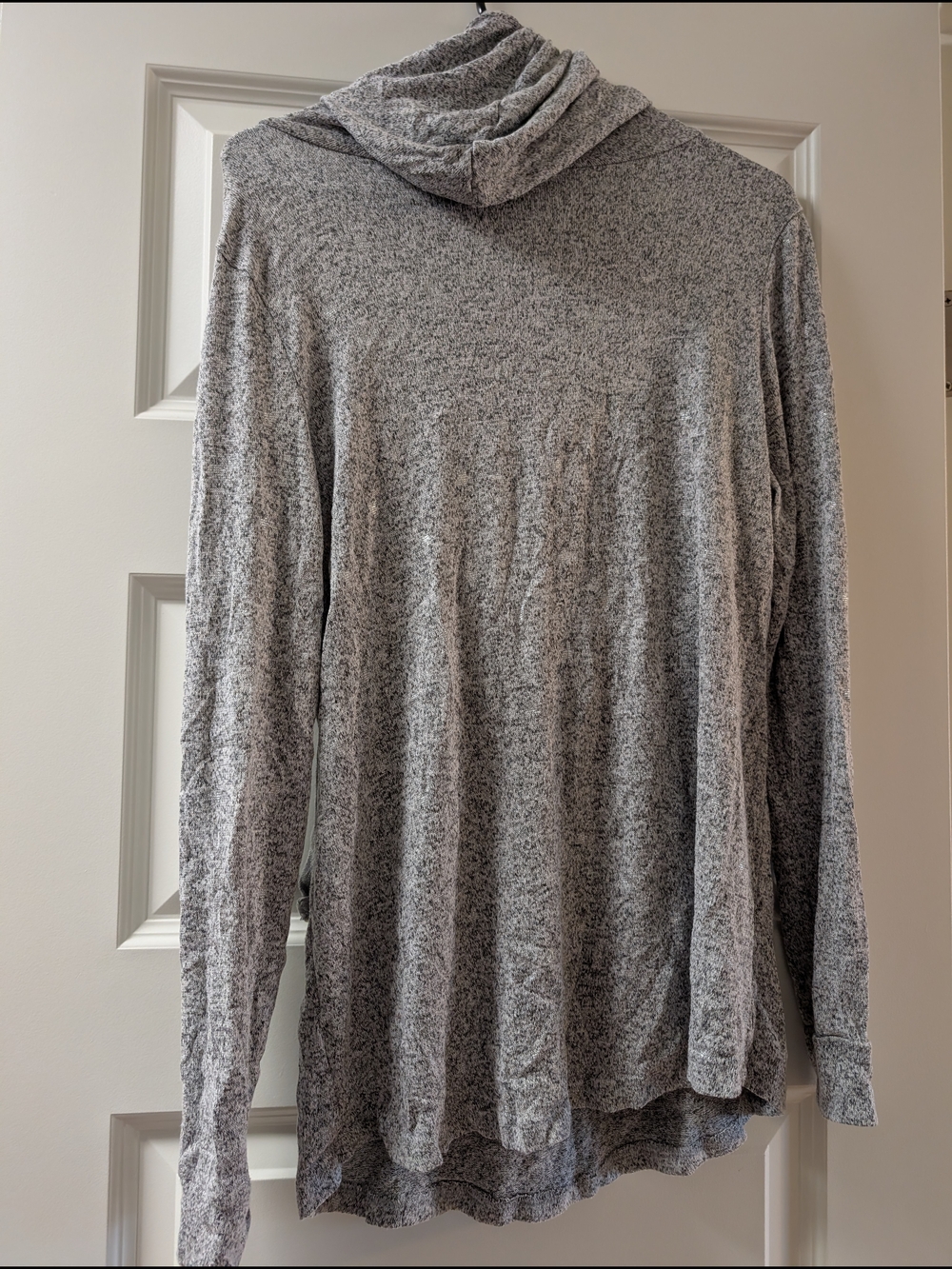 Latched Mama Heather Gray Cropped Nursing Hooded Top - Picture 2 of 4